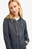 JJXX Jxabbie Rlx Kadın Gri Sweatshirt 12258320-DarkGreyMelange