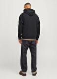 Jack & Jones Kapüşon Yaka Siyah Erkek Sweatshırt 12259068_RDDBENJAMIN HOOD SWEAT L/S