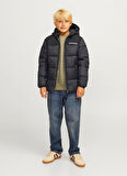 Jack & Jones Siyah Erkek Çocuk Şişme Mont 12258878