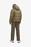 Jack & Jones Jjworld Puffer Jacket Erkek Kahverengi Mont 12259850-Mulch
