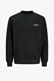 Jack & Jones Jprblachad Erkek Siyah Sweatshirt 12261386-Black