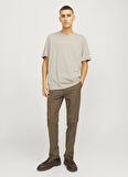 Jack & Jones Bisiklet Yaka Bej Erkek T-Shirt 12217167_JPRBLUARCHIE SS TEE CREW N
