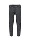 Only & Sons Normal Bel Dar Paça Dar Antrasit Erkek Pantolon ONSNICKY PETE SLIM 0241 PANT