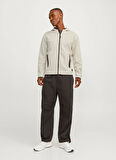 Jack & Jones Kapüşon Yaka Bej Erkek Sweatshırt JCOFUSION SWEAT ZIP HOOD NOOS