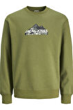 JCOMOUNTAIN LOGO SWEAT CREW NECK YEŞİL12262094 