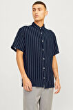 Jack & Jones Erkek Lacivert Gömlek (Model Kodu: 12262660 )