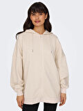 Only Kadın Fermuarlı Uzun Sweatshirt - 15335180