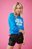 ONLDIANA L/S SPORTY O-NECK BOX UB SWT AÇIK MAVİ 15320699