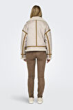 ONLYLVA BONDED HIGH NECK JACKET OTW KREM 15322042
