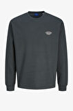 Jack & Jones Jorbronx Erkek Yeşil Sweatshirt 12262880-ForestRiver