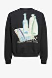 Jack & Jones Jorbrooklyn Erkek Siyah Sweatshirt 12262881-Black