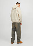 Jack & Jones Kapüşon Yaka Kırık Beyaz Erkek Sweatshırt 12262811_JORFREDERIKSBERG SWEAT HOO