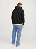 Jack & Jones Kapüşon Yaka Siyah Erkek Sweatshırt 12262811_JORFREDERIKSBERG SWEAT HOO