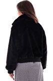 Only Kadın Dik Yaka Peluş Ceket - 15327330