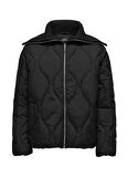 Only Siyah Kadın Mont ONLVANORA QUILTED JACKET OTW