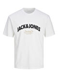 Jack Jones Erkek Pamuklu Siyah Bisiklet Yaka  Tişört 12262348