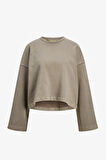 JJXX Jxelizabeth Loose Kadın Kahverengi Sweatshirt 12263614-Morel