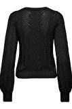 ONLMARY LIFE LS GLITTER O-NECK KNT SİYAH15328505