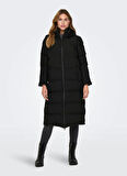 Only Siyah Kadın Kaban ONLPAULA PREMIUM PUFFER LONG OTW