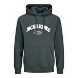 Jack & Jones 12267584 Jorbronx Arch Big Sweat Hood Ub Füme