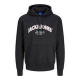 Jack & Jones 12267584 Jorbronx Arch Big Sweat Hood Ub Siyah