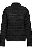 ONLLEAH LS HIGH NECK KNT SİYAH 15327561