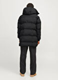 Jack & Jones Siyah Erkek Mont 12260481_JCOALPHA LONG PUFFER SN