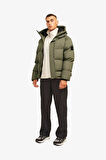 Jack & Jones Jcoalpha Puffer Erkek Yeşil Mont 12261971-DustyOlive