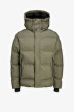 Jack & Jones Jcoalpha Puffer Erkek Yeşil Mont 12261971-DustyOlive