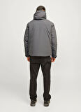 Jack & Jones Gri Erkek Mont 12262093_JCOSUMMIT PADDED SHELL JAC