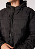 Jack & Jones Siyah Erkek Mont 12267728_JCOSONIC LIGHT JACKET PLS