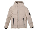 Jack Jones Jcoalpha Puffer Jnr Çocuk Günlük Mont 12262162-CROCKERY Krem