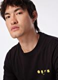 Jack & Jones Bisiklet Yaka Siyah Erkek T-Shirt JCOELMER TEE SS CREW NECK EXC