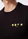 Jack & Jones Bisiklet Yaka Siyah Erkek T-Shirt JCOELMER TEE SS CREW NECK EXC