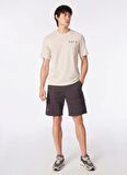 Jack & Jones Bisiklet Yaka Krem Erkek T-Shirt JCOELMER TEE SS CREW NECK EXC