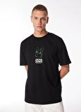 Jack & Jones Yuvarlak Yaka Siyah Erkek T-Shirt JORPAL TEE SS CREW NECK EXC