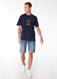 Jack & Jones Yuvarlak Yaka Lacivert Erkek T-Shirt JORPAL TEE SS CREW NECK EXC