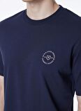 Jack & Jones Yuvarlak Yaka Lacivert Erkek T-Shirt JPRBLUSHIELD TEE SS CREW NECK EXC