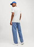 Jack & Jones Yuvarlak Yaka Beyaz Erkek T-Shirt JPRBLUSHIELD TEE SS CREW NECK EXC