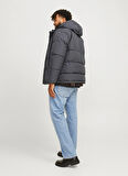 Jack & Jones Gri Erkek Mont 12263325_JJWORLD PUFFER JACKET PLS