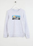 Jack & Jones Baskılı Erkek Beyaz Sweatshırt 12267135