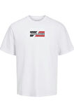 JJECORP GRAPHIC TEE  SS O-NECK NOOS BEYAZ