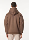 Only & Sons Kapüşon Yaka Koyu Kahve Erkek Sweatshırt ONSBOBBEY SCUBA FULL ZIP HOODIE SWE