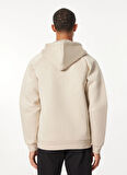 Only & Sons Kapüşon Yaka Ekru Erkek Sweatshırt ONSBOBBEY SCUBA FULL ZIP HOODIE SWE