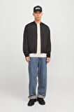 Jack & Jones Erkek Jjzack Bomber Ceket 12269097 Siyah