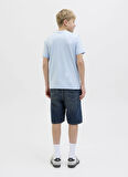 Jack & Jones Baskılı Mavi Erkek Çocuk T-Shirt 12269809