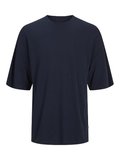 Jack Jones Erkek Pamuklu Lacivert Bisiklet Yaka Tişört 12259975