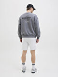 JPSTGORDON BEAU SWEAT SHORTS MID BEYAZ MELANJ