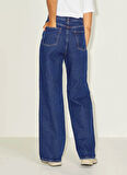 Only Geniş Paça Dar Koyu Mavi Kadın Denim Pantolon ONLLUNA HW FLARED DNM DIABOX