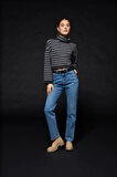 Only Kadın Denim Yüksek Bel Düz Kesim Kot Pantolon - 15311652